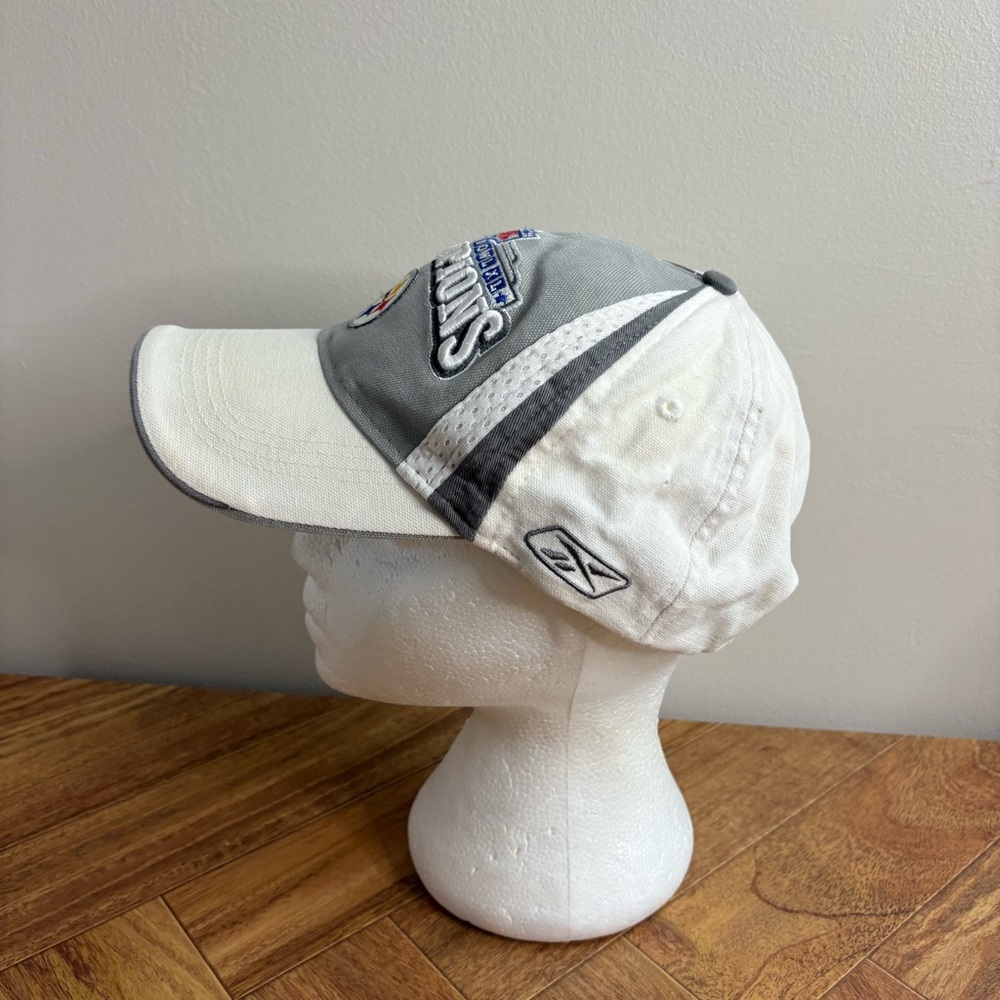 Reebok Gray White Champion Hat Steelers 2006 Super Bowl Superbowl football nfl - Picture 2 of 8